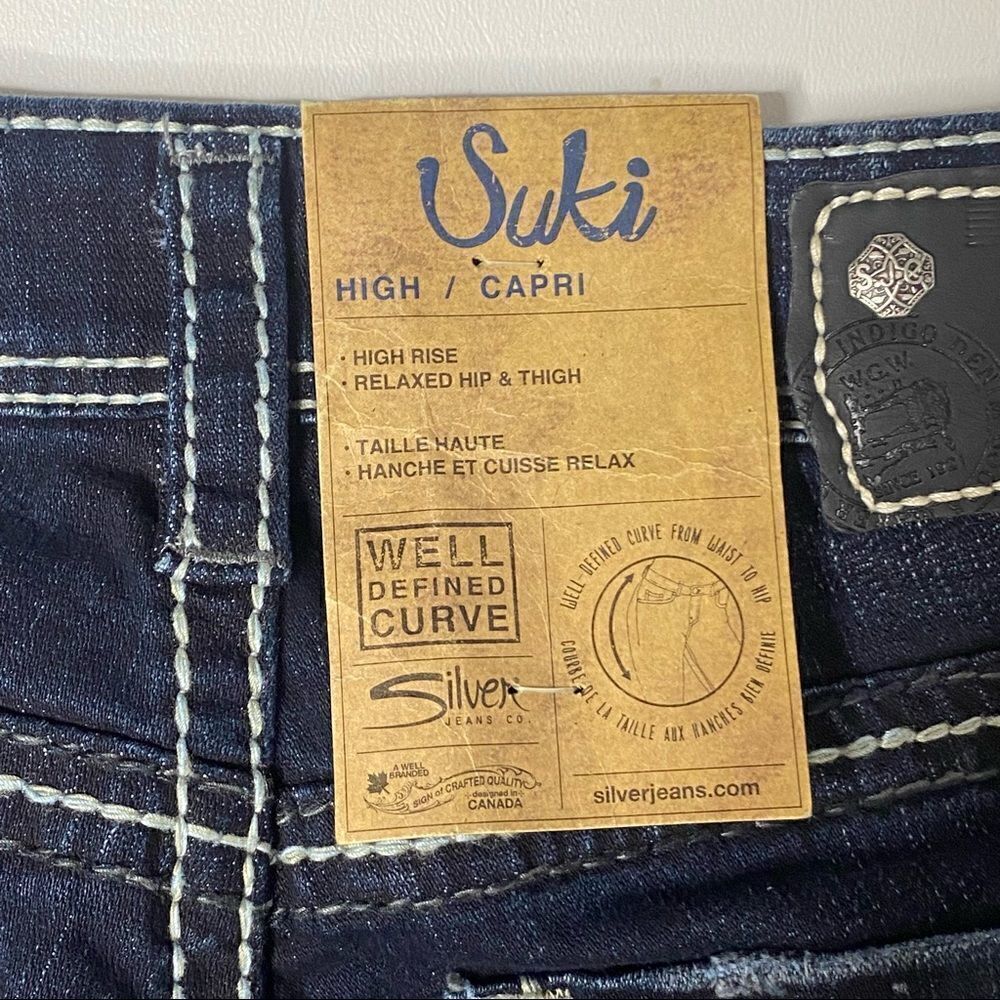 Silver Jean Co | NWT Suki High Rise Denim Capri’s - Picture 5 of 9